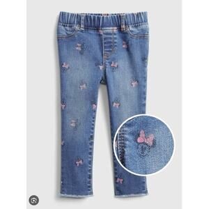 BabyGAP Disney Minnie Mouse Jeggings Jeans Leggings with Washwell Girls Size 2 E